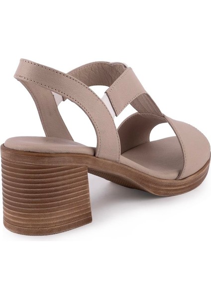 Hakiki Deri Sandalet Modern Lastikli 607 Gri fırsatları