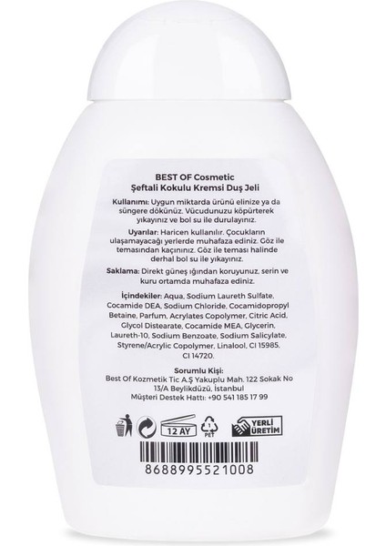 Nemlendirici Şeftali Kokulu Duş Jeli 400 ml fırsatları