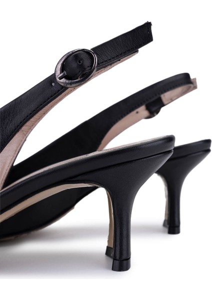 Kadın Hakiki Deri Siyah Deri Topuklu Ayakkabı 820 872 Bn Ayk Y25 Sıyah Dr fırsatları