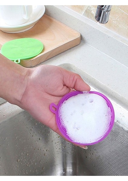 6'lı Silikon Bulaşık Yıkama Fırçası Seti, Tükenmeyen, Dayanıklı, Pratik Kullanım fırsatları