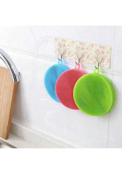 Pratik Tekli Silikon Bulaşık Fırçası, Tava ve Sebze Temizleme fırsatları