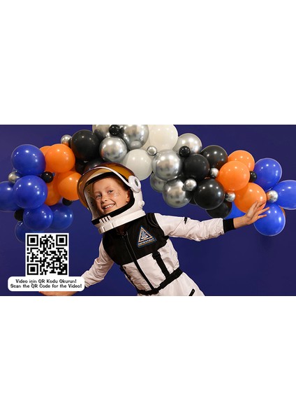 Balon Dekorasyon seti Uzay Temalı Erkek ve Kız Çocuk Temalı doğum günü parti seti 70 balon+ balon yapıştırıcı +balon zincirli set fiyatları