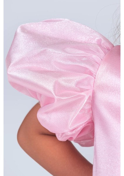 Volanella Taçlı Kız Çocuk Abiye Çift Tarz, Tek Elbise. fırsatları