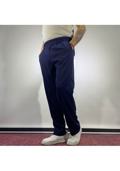 Pile Detaylı Baggy Kumaş Pantolon modelleri