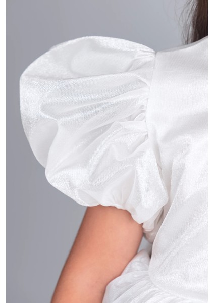 Volanella Taçlı Kız Çocuk Abiye Çift Tarz, Tek Elbise. indirimleri