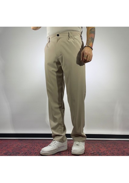 Pile Detaylı Baggy Kumaş Pantolon modelleri