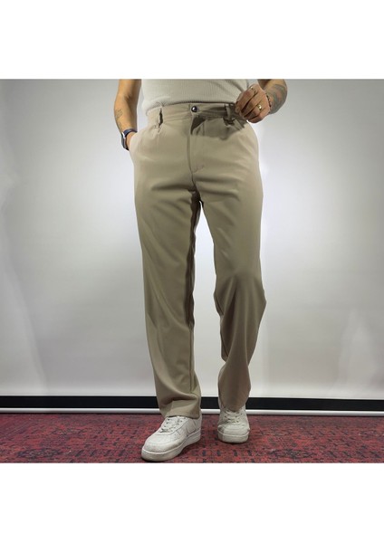 Pile Detaylı Baggy Kumaş Pantolon fırsatları