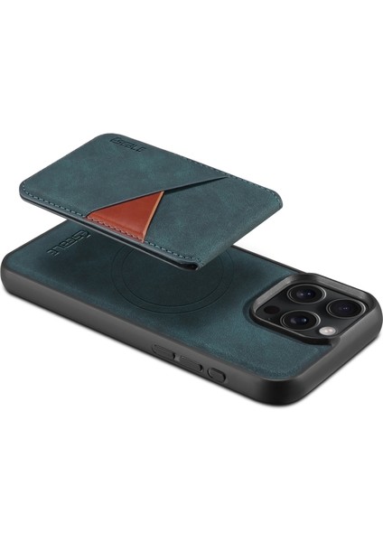 iPhone 14 Pro Max Kılıf Msafe Şarj Özellikli Kartlıklı Retro Suni Deri Kapak modelleri