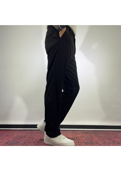 Pile Detaylı Baggy Kumaş Pantolon fırsatları