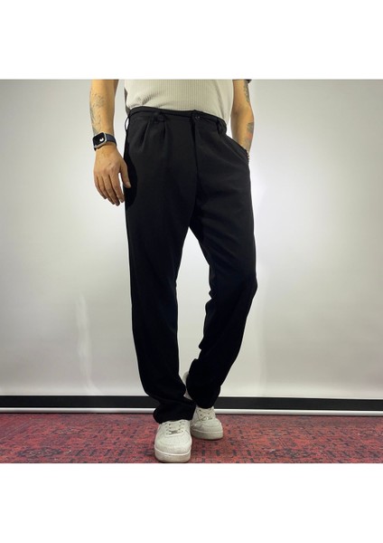 Pile Detaylı Baggy Kumaş Pantolon indirimleri