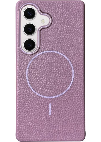 Samsung Galaxy S23 Fe Kılıf Riva Litchi Suni Deri Kapak