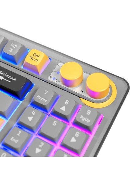 Cyclone Gri/siyah/sarı USB Rgb Aydınlatmalı Q Compact Membrane Gaming Oyuncu Klavye indirimleri