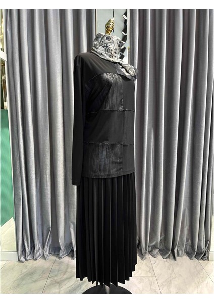 Clemence Etekli Takım - Siyah - 50