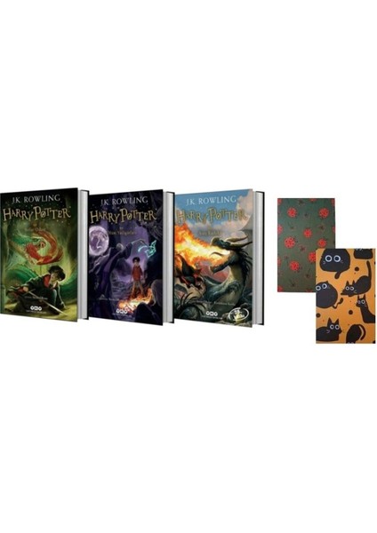 Harry Potter ve Sırlar Odası - Ölüm Yadigarları - Harry Potter ve Ateş Kadehi - 2 Not Defteri Hediye fiyatları