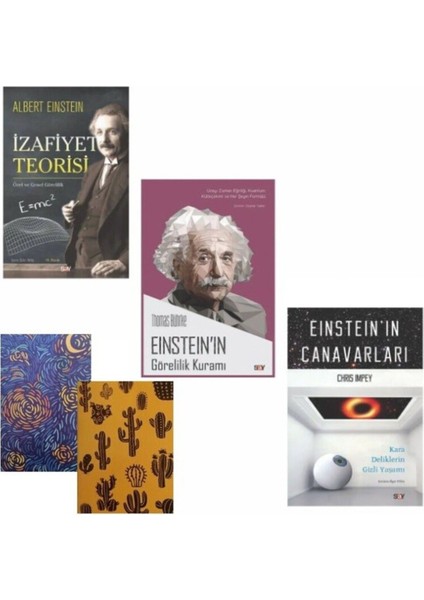 Albert Einstein - Izafiyet Teorisi - Einsten'in Görelilik Kuram Einsten'in Canavarları Defter Hediye