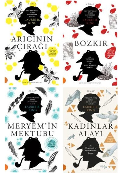 Laurie R. King 4 Kitap Set / Arıcının Çırağı - Bozkır - Meryem'in Mektubu - Kadınlar Alayı
