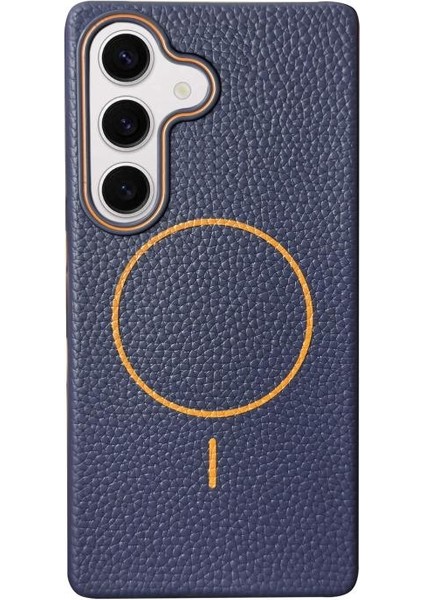 Samsung Galaxy S23 Fe Kılıf Riva Litchi Suni Deri Kapak