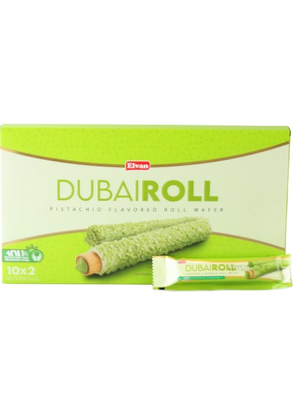 Dubai Roll Gofret 18 Gr. 10 Adet (1 Kutu)