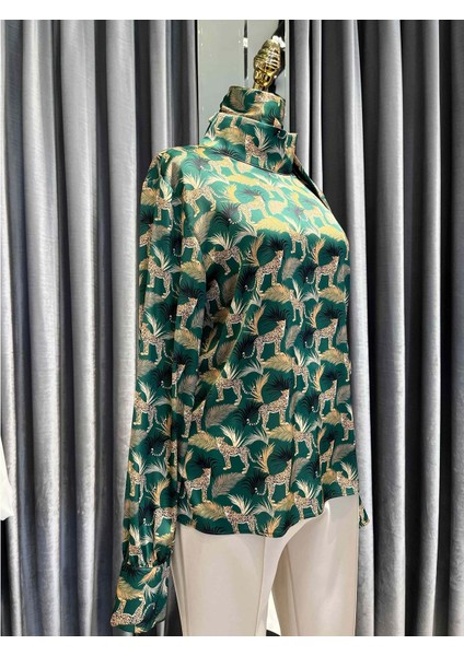 Nars Kaplanlı Krep Bluz - Desenli - 2 fiyatları