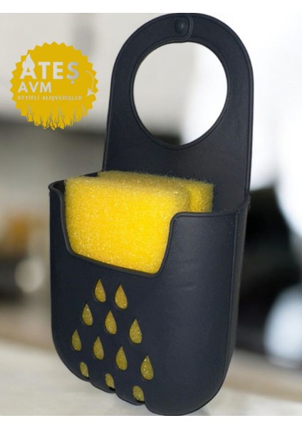 Pratik Silikon Evye Üstü Süngerlik, Askılı ve Düzenleyici, Kolay Kullanım fiyatları