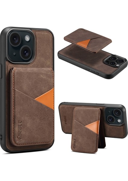 iPhone 13 Kılıf Msafe Şarj Özellikli Kartlıklı Retro Suni Deri Kapak fiyatları