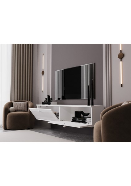 Melura Tv Ünitesi - Tv Sehpası 160 cm Duvara Monte %100 Mdf modelleri