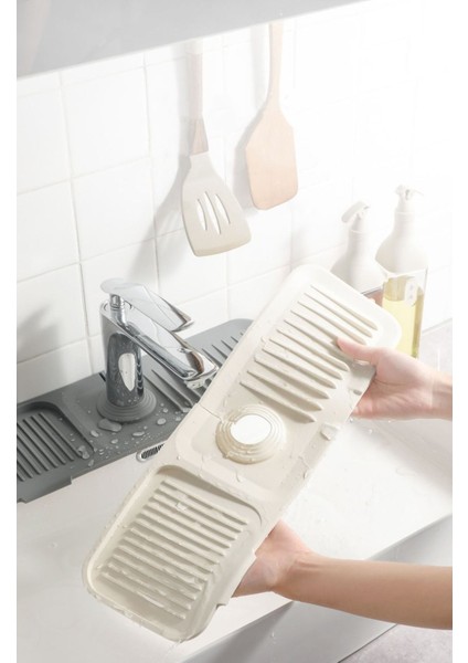 Su Geçirmez Silikon Musluk Sıçrama Önleyici Mat, Banyo ve Mutfak Için Idealdir modelleri