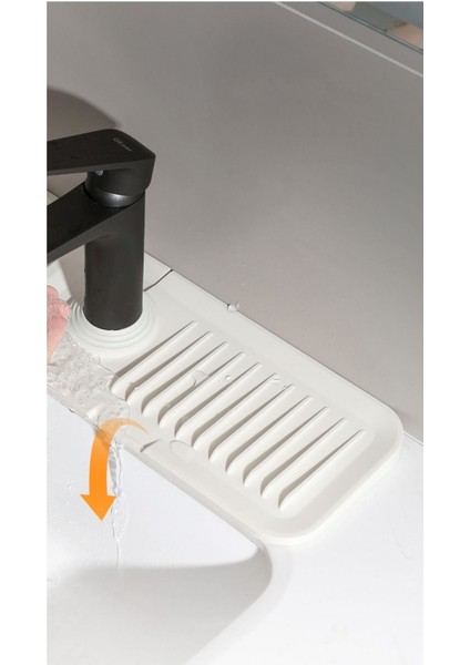 Su Geçirmez Silikon Musluk Sıçrama Önleyici Mat, Banyo ve Mutfak Için Idealdir fırsatları