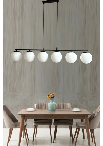 Roma 6lı Camlı Avize