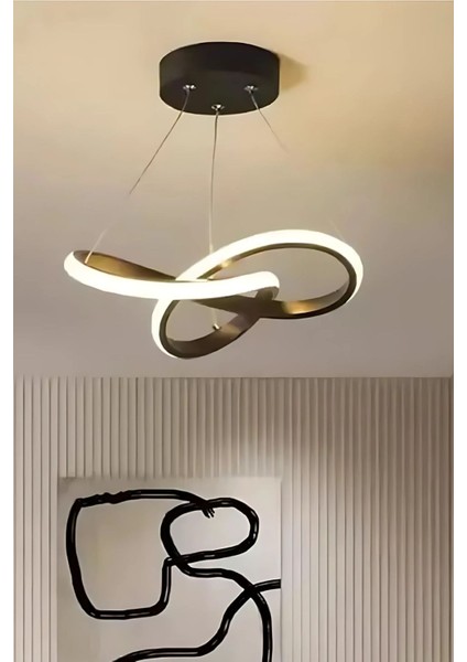 Aura Ultra Power Beyaz Ledli Avize Sarkıt Tekli Avize