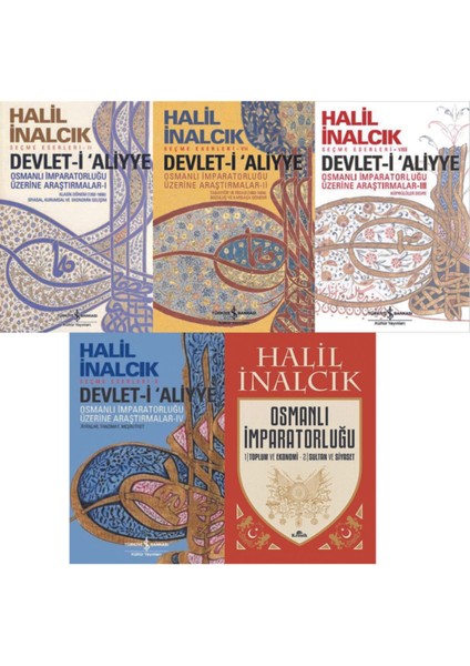 Halil Inalcık Devleti-I Aliyye 1-2-3-4- Osmanlı Imparatorluğu 5 Kitap Set
