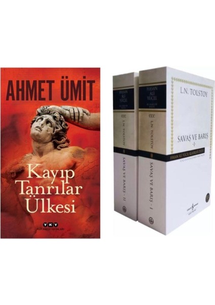 Ahmet Ümit Kayıp Tanrılar Ülkesi - Lev Nikolayeviç Tolstoy Savaş ve Barış 2 Cilt Takım