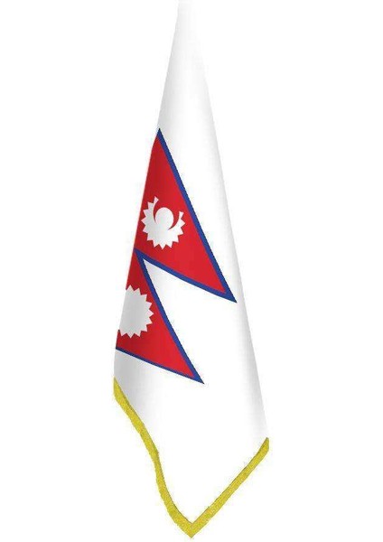 Nepal Bayrağı - Ofis-Makam-Toplantı Odaları - Saçaklı Makam Bayrağı