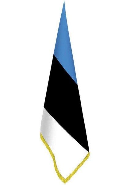 Estonya Bayrağı - Ofis - Makam -Toplantı Odaları - Saçaklı Makam Bayrağı