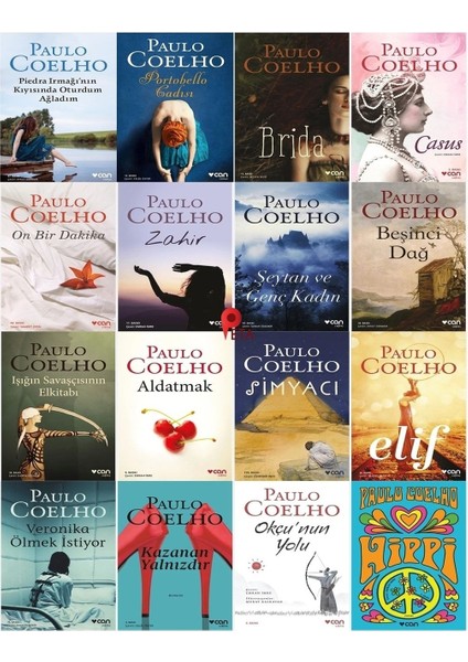 Paulo Coelho Seti (16 Kitap): Simyacı, Veronika Ölmek Istiyor, Şeytan ve Genç Kadın, Okçu'nun Yolu..
