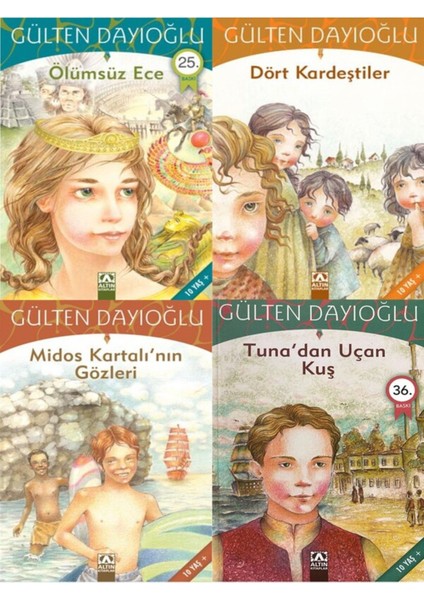 Ölümsüz Ece+Dört Kardeştiler+Midos Kartalı’nın Gözleri+Tuna’dan Uçan Kuş Toplam 4 Kitap Set