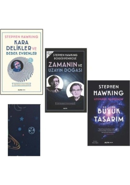 Kara Delikler ve Bebek Evrenler - Zamanın ve Uzayın Doğası -Büyük Tasarım (Not Defteri Hediye)
