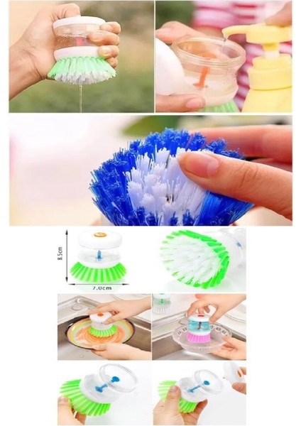 Pratik ve Rahat Bulaşık Yıkama Fırçası, Hazneli, Kullanışlı Temizlik Aracı fırsatları