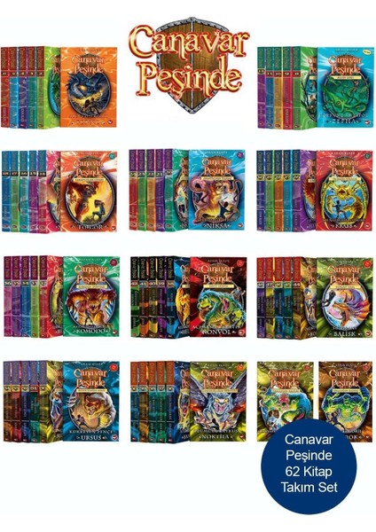 Canavar Peşinde 62 Takım Kitap Seti