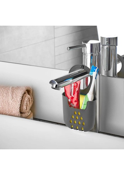 Pratik Silikon Lavabo Düzenleyici Askılı Süngerlik, Şık ve Kullanışlı Tasarım fırsatları