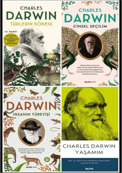 Charles Darwin 4 Kitap Set