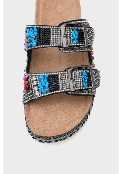 Alyson Taşlı Tokalı Düz Topuk Kadın Terlik fırsatları