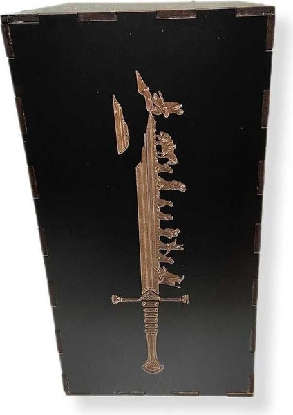 Yüzüklerin Efendisi 3 Kitap Tolkien Özel Tasarım Kutusu Bardak Altlığı Ayracı. Altınyaldız Yoktur.