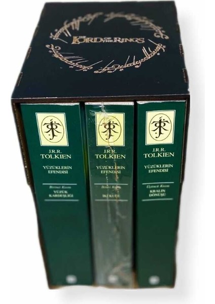 Yüzüklerin Efendisi 3 Kitap Tolkien Özel Tasarım Kutusu Bardak Altlığı Ayracı. Altınyaldız Yoktur.