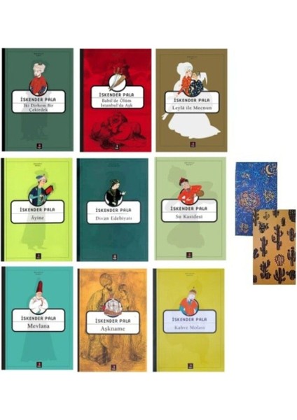 Iskender Pala - Iki Dirhem Bir Çekirdek - Leyla ile Mecnun - Aşkname -9 Kitap 2 Not Defteri Hediye fiyatları