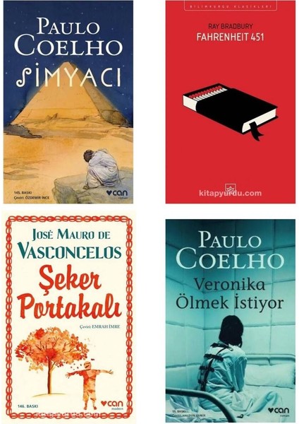 Simyacı - Veronika Ölmek Istiyor Paulo Coelho - Fahrenheit 451 - Ray Bradbury - Şeker Portakalı