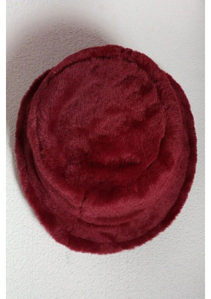 Cherry Peluş Yumuşak Dokulu Bucket Şapka