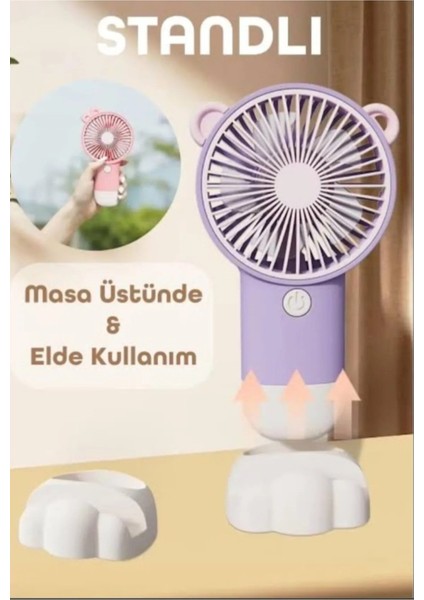 Mini Şarjlı Fan – Sessiz & Güvenli – Renkli Taşınabilir Vantilatör fiyatları