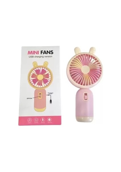 Mini Şarjlı Fan – Sessiz & Güvenli – Renkli Taşınabilir Vantilatör modelleri
