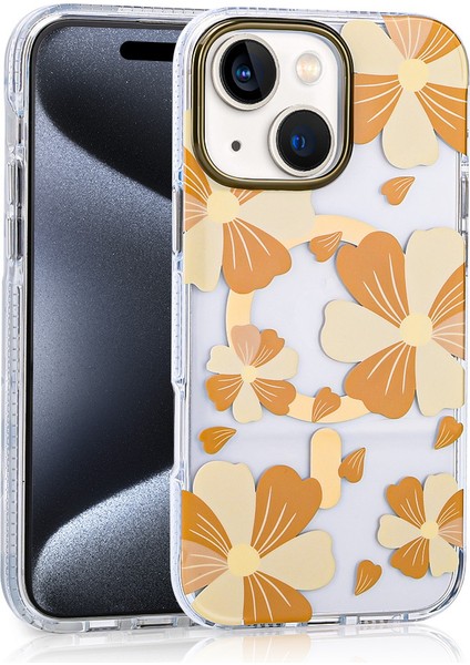 Camomile Apple iPhone 15 Turuncu Kapak